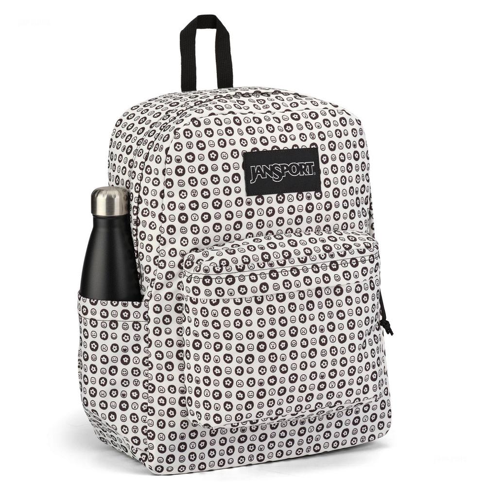 Sac à Dos Scolaire JanSport SuperBreak? Plus Blanche Noir | SMW-47288935